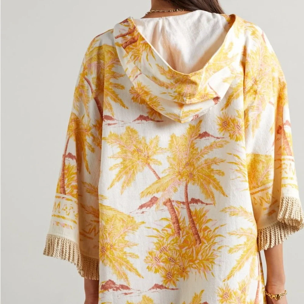 zimmermann cira hooded midi dress yellow jacket New! Size 2 - Picture 4 of 6